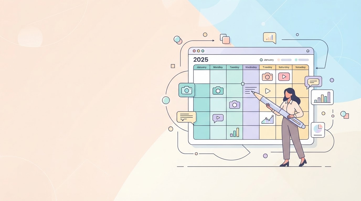 Calendário Editorial Social Media 2025: Template Grátis e Dicas de Organização
