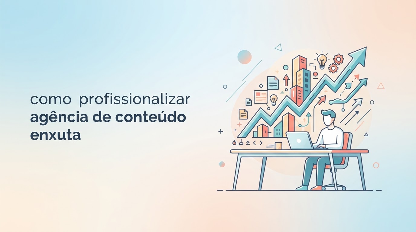 Como profissionalizar agência de conteúdo enxuta e escalar sem aumentar custos