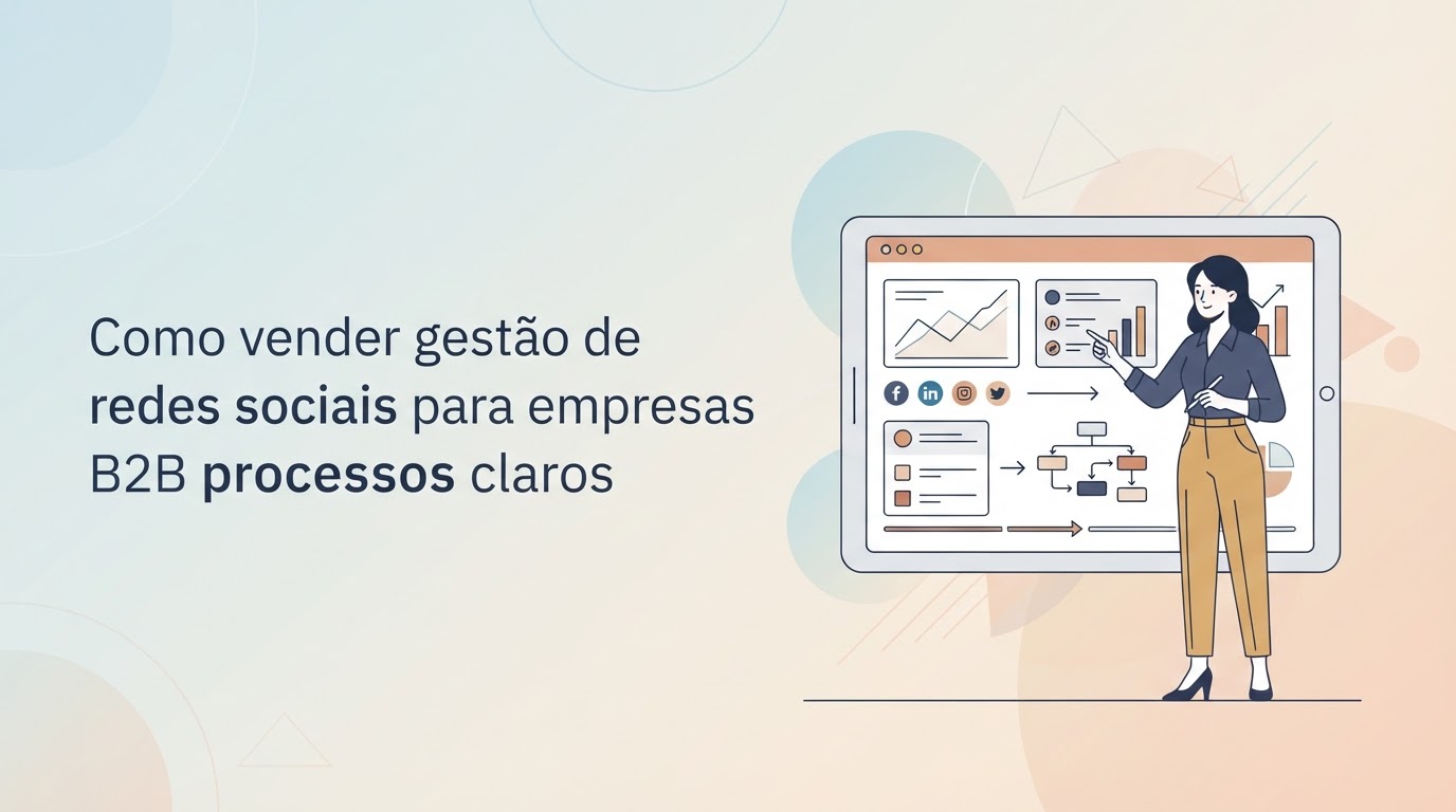 Como vender gestão de redes sociais para empresas B2B com processos claros
