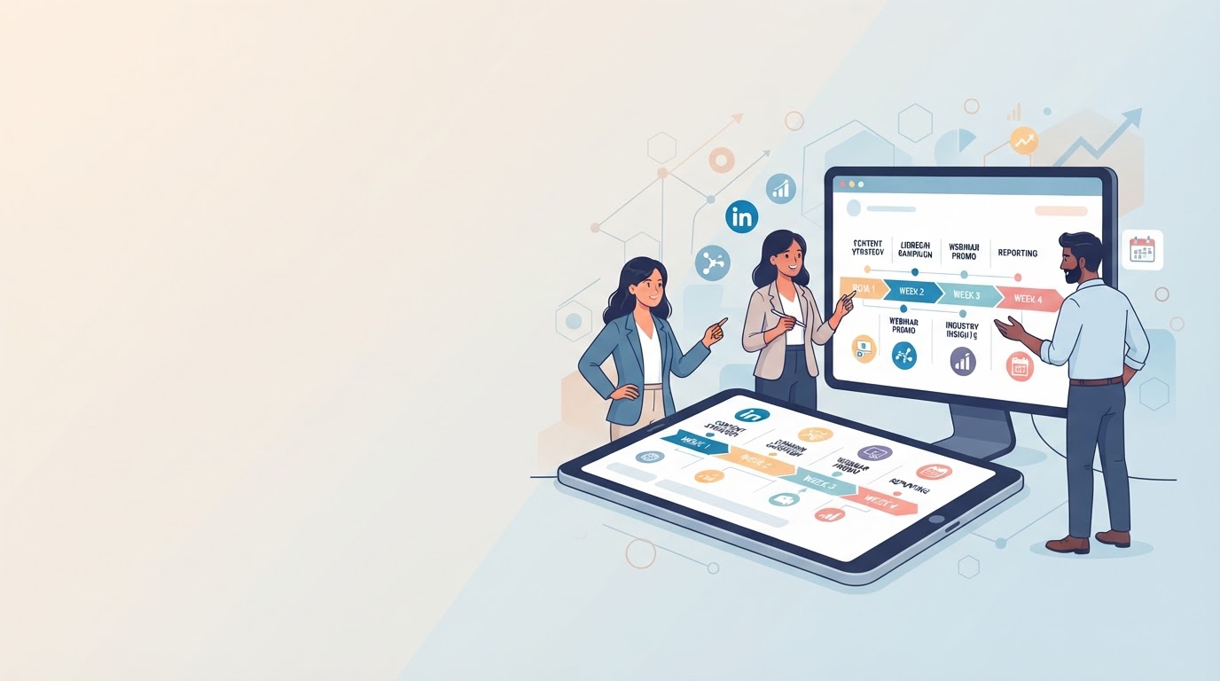 Apresentação de cronograma de redes sociais para clientes B2B: Guia Prático