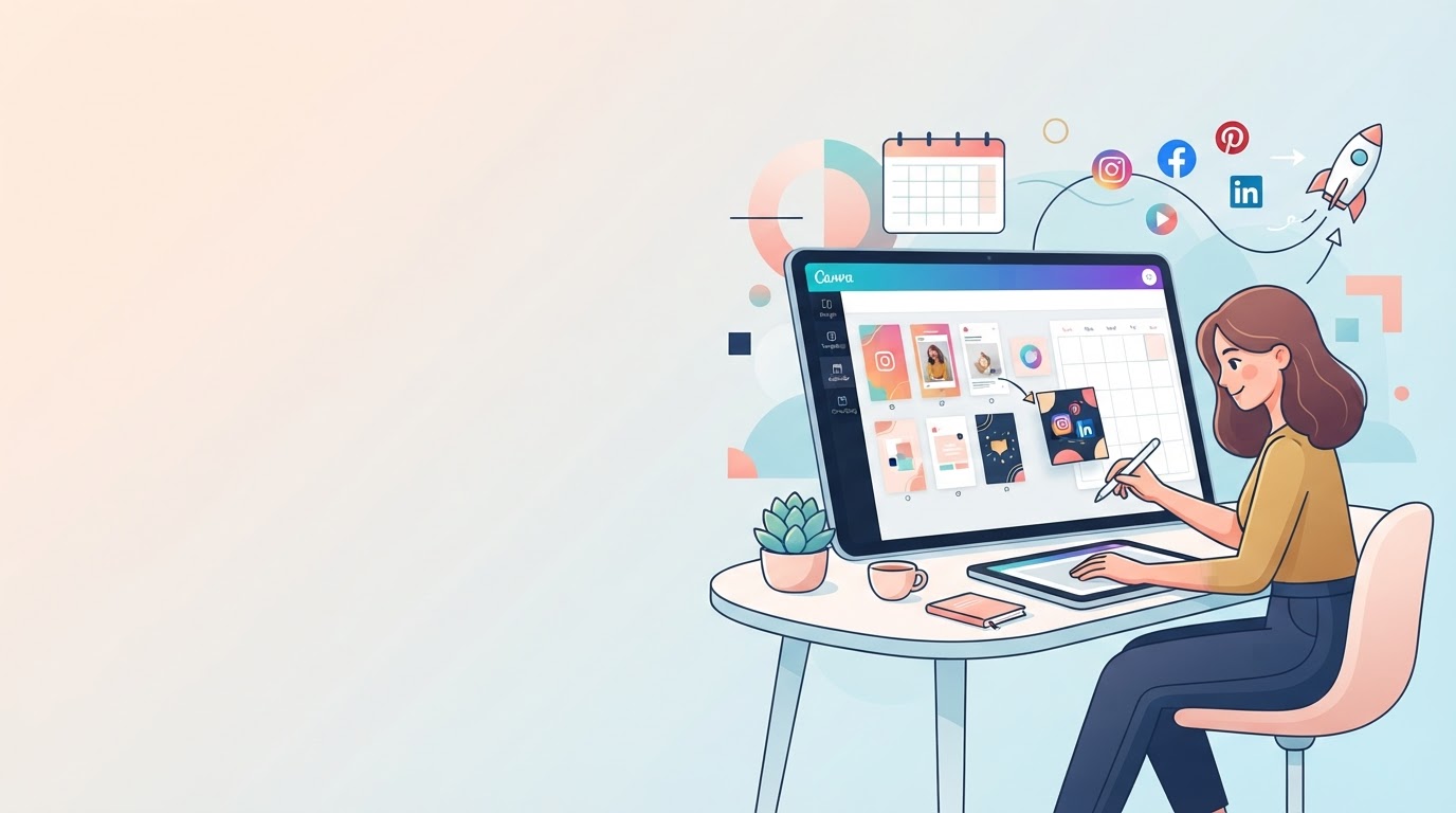 Canva para Social Media: Como Criar, Escalar e Organizar seu Fluxo de Conteúdo