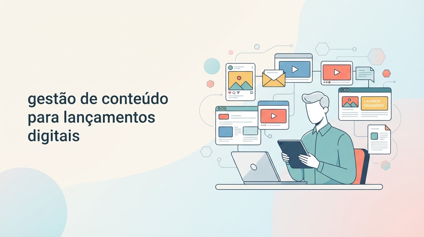 Gestão de Conteúdo para Lançamentos Digitais: Como Aprovar Alto Volume Sem Travar