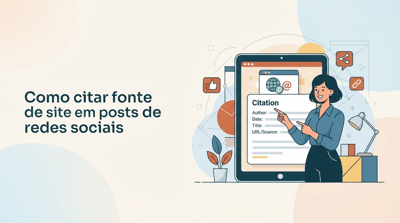 Como citar fonte de site em posts de redes sociais: Guia para Agências B2B