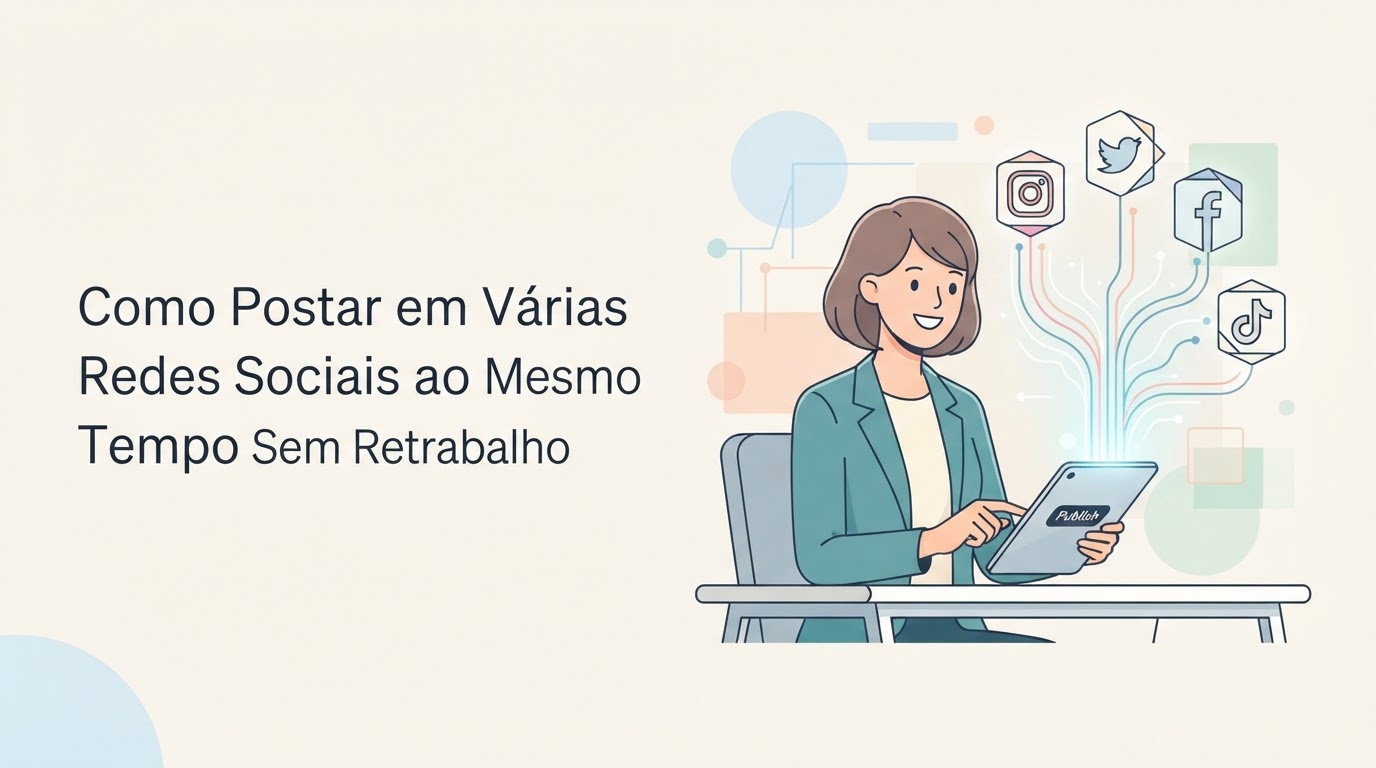 Como Postar em Várias Redes Sociais ao Mesmo Tempo Sem Retrabalho