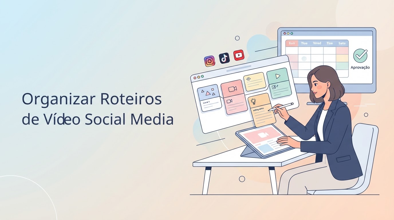 Como Organizar Roteiros de Vídeos Social Media para Aprovação de Primeira
