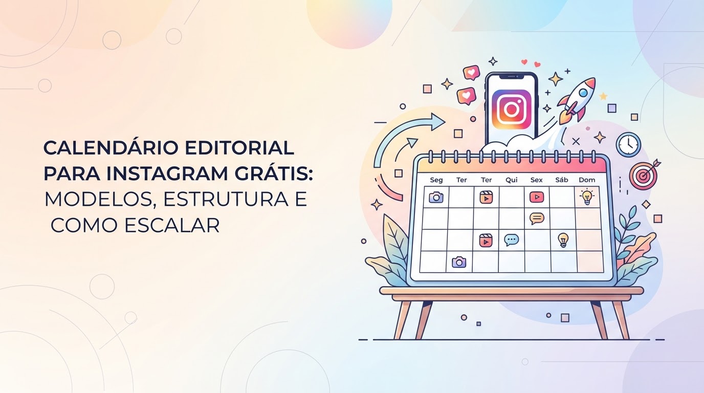 Calendário Editorial para Instagram Grátis: Modelos, Estrutura e Como Escalar