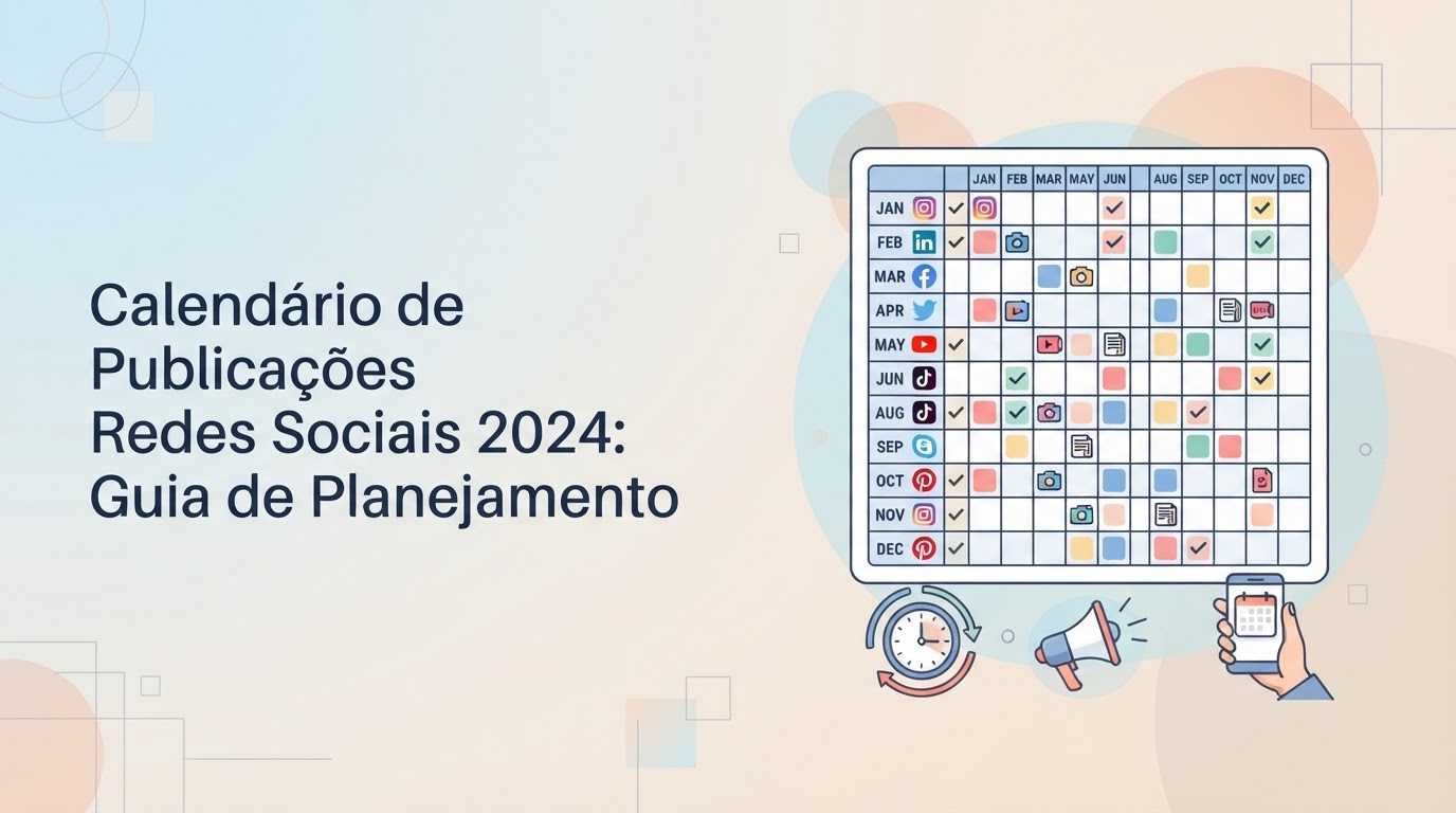 Calendário de Publicações Redes Sociais 2024: Guia de Planejamento