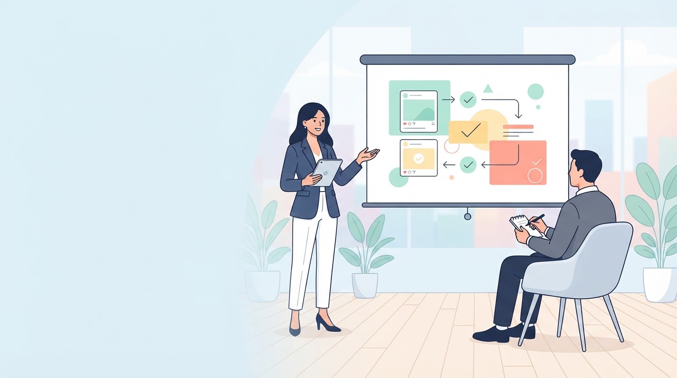 Apresentação de Nova Ferramenta para Cliente Agência: Como Aprovar Posts Sem Atrito