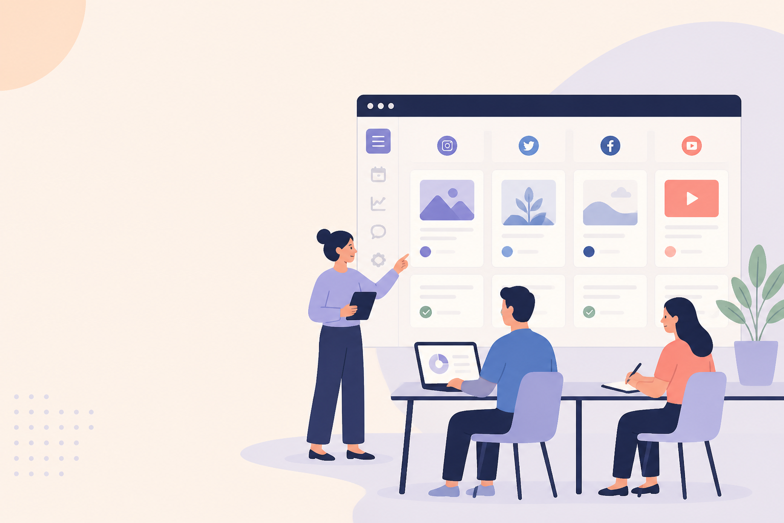 Plataforma de gestão de redes sociais para pequenos times de marketing: Como organizar a casa