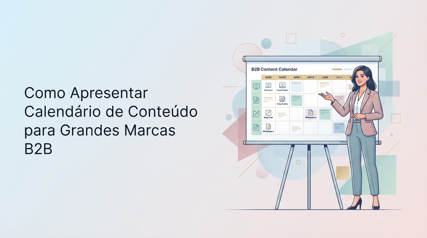 Como Apresentar Calendário de Conteúdo para Grandes Marcas B2B