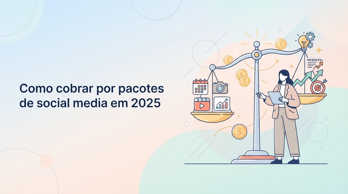 Como cobrar por pacotes de social media em 2025: Guia de Precificação