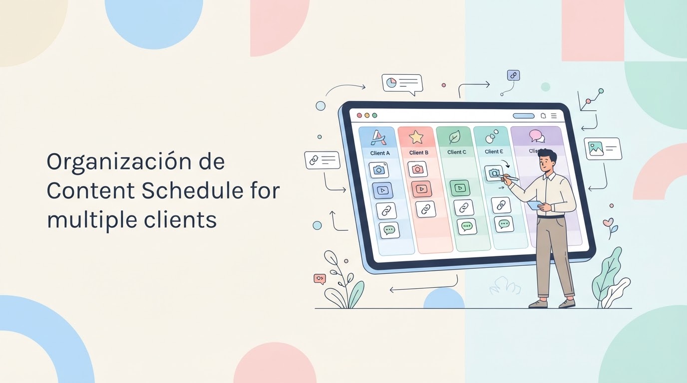 Como organizar cronograma de postagens para múltiplos clientes sem caos operacional