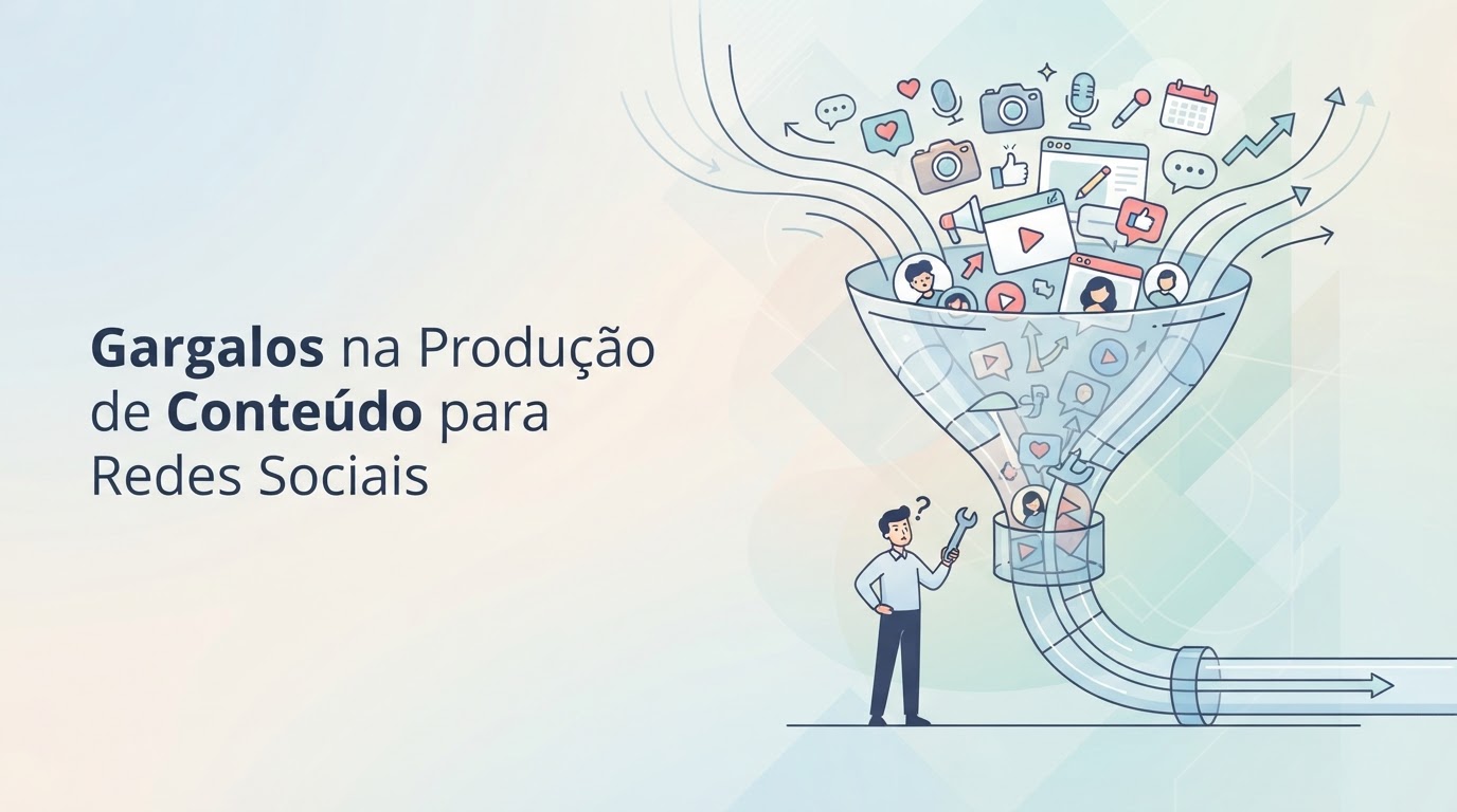 Gargalos na Produção de Conteúdo para Redes Sociais: Como Identificar e Destravar o Fluxo