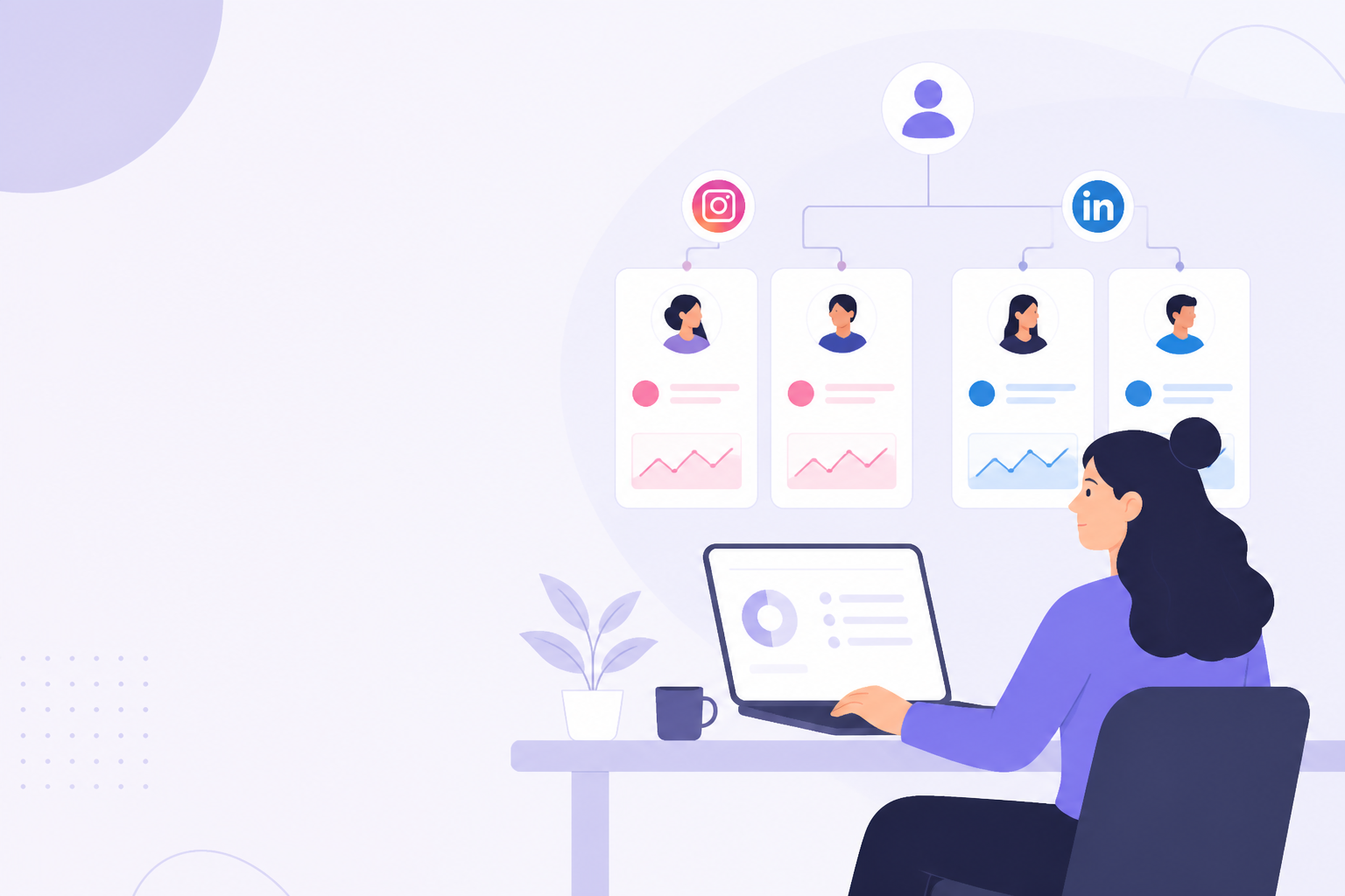 O Melhor Gerenciador de Múltiplos Clientes para Instagram e LinkedIn